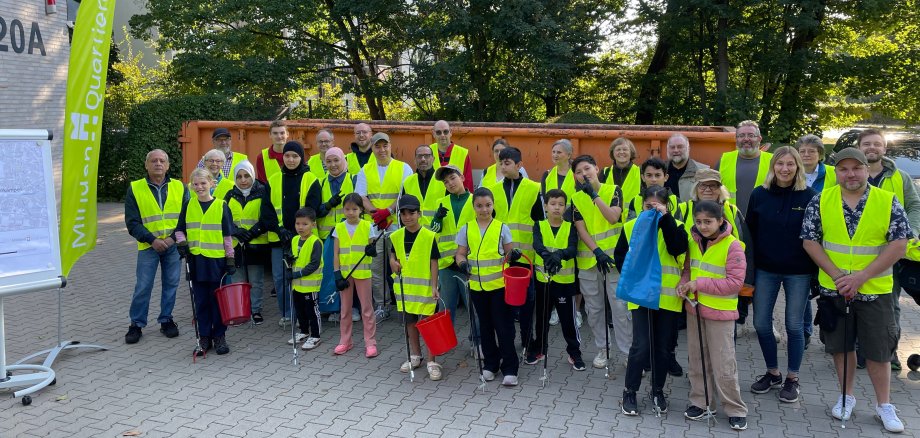 Gruppenbild Aktion Saubere Landschaft Bärenkämpen 2024