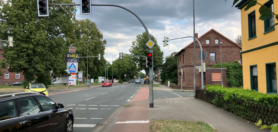 Ampelanlage ohne separates Fahrradsignal