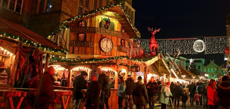 Der Mindener Weihnachtsmarkt läuft vom 22. November bis 30. Dezember